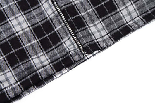 Chaqueta Acolchada de Algodón con Cuadros y Letras Bordadas para Hombre - Image 2