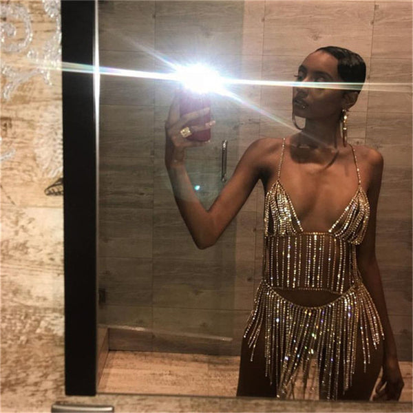 Falda Body Chain con Tirantes Ajustables