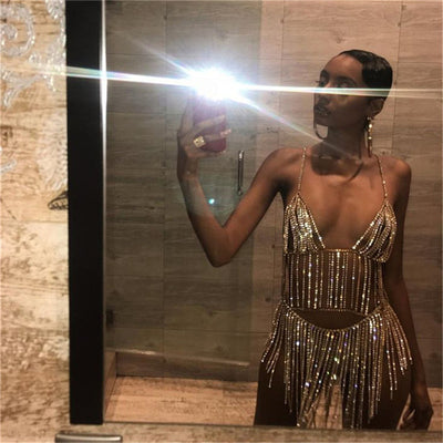 Falda Body Chain con Tirantes Ajustables