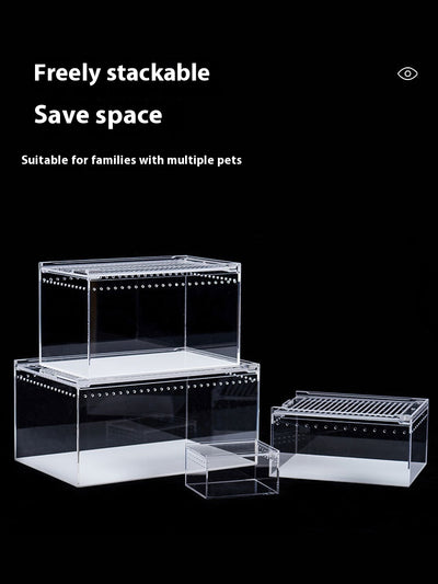 Caja de Alimentación para Reptiles con Alta Permeabilidad Acrílica - Image 14