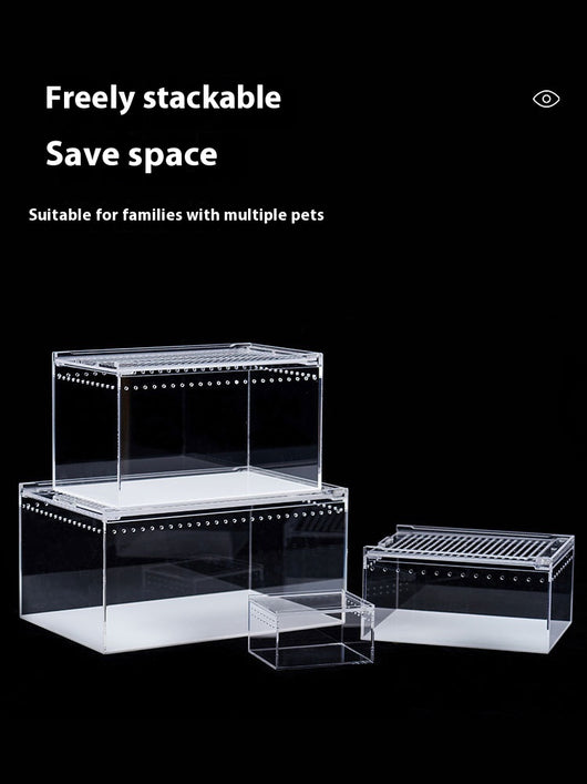 Caja de Alimentación para Reptiles con Alta Permeabilidad Acrílica - Image 14