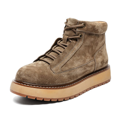 Botas Plataforma de Cuero Genuino Estilo Retro Británico - Image 4