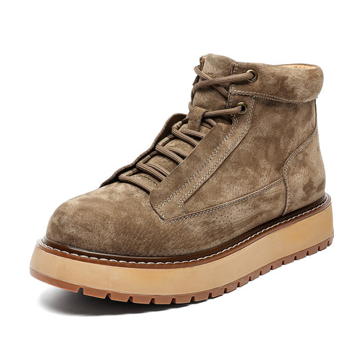 Botas Plataforma de Cuero Genuino Estilo Retro Británico - Image 4