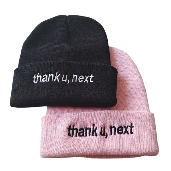 Gorro Tejido Thank U,next - Abrigo Cálido Unisex para Otoño e Invierno