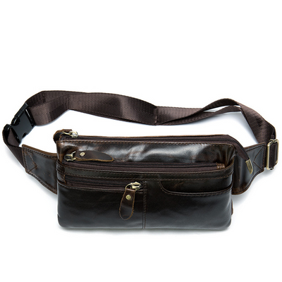 Bolsa Retro de Cuero para Hombre - Mensajero de Estilo Vintage - Image 2