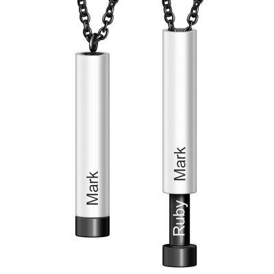 Collar de Acero Inoxidable Personalizado con Nombre y Frase Significativa - Image 11