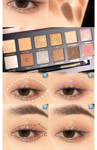 Paleta de Sombras Doce Colores Ojos de Animales - Image 16
