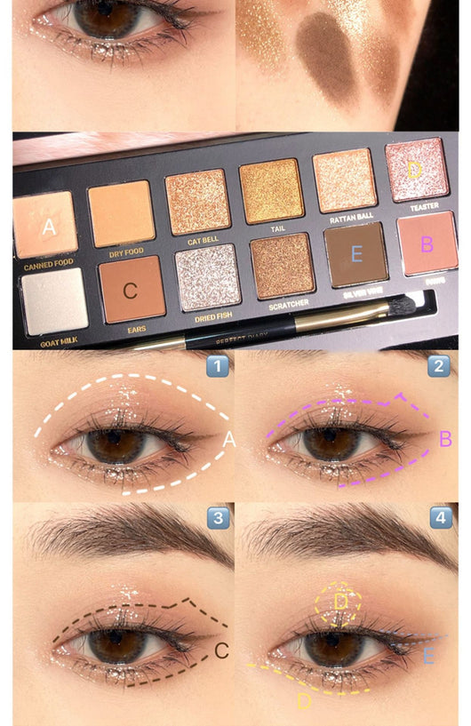 Paleta de Sombras Doce Colores Ojos de Animales - Image 16