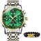Reloj Verde De Dos Tonos