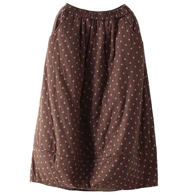 Falda Elástica Estampada Talla Grande para Mujer - Image 8