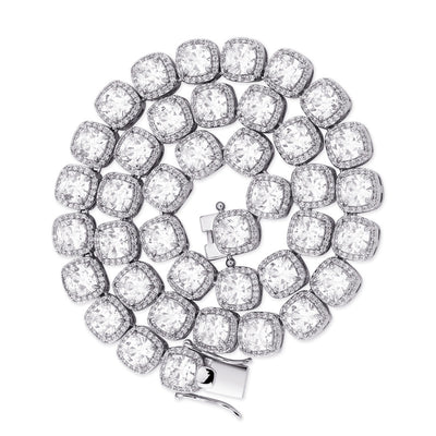 Collar Cuadrado Hip Hop con Circonitas Brillantes - Image 15