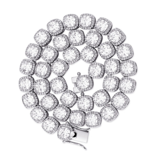 Collar Cuadrado Hip Hop con Circonitas Brillantes - Image 15
