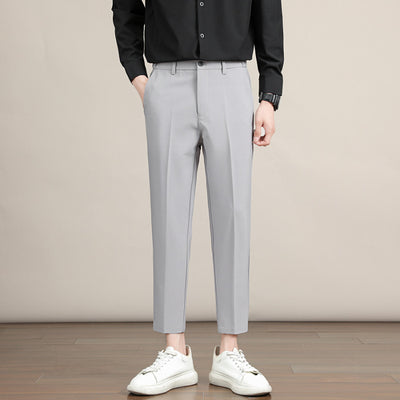 Pantalón de Vestir Hombre Coreano Corte Drop-crotch Tendencia - Image 10