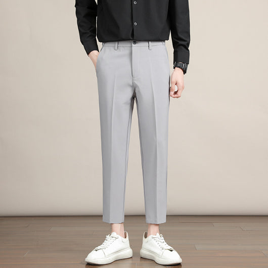 Pantalón de Vestir Hombre Coreano Corte Drop-crotch Tendencia - Image 10