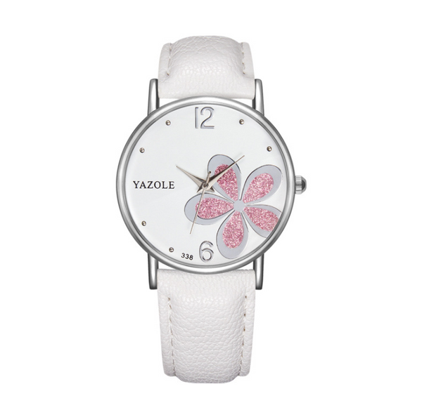 Reloj de Moda Coreana para Mujer con Trébol de Cuatro Hojas - Estilo Ejecutivo