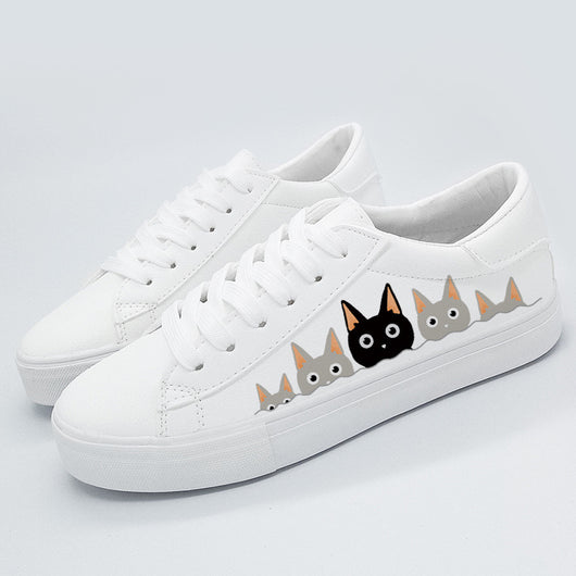 Zapatillas Casuales Anime Gato Pintadas a Mano - Image 17