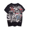 Playera de Manga Corta con Bordado Ukiyo-e