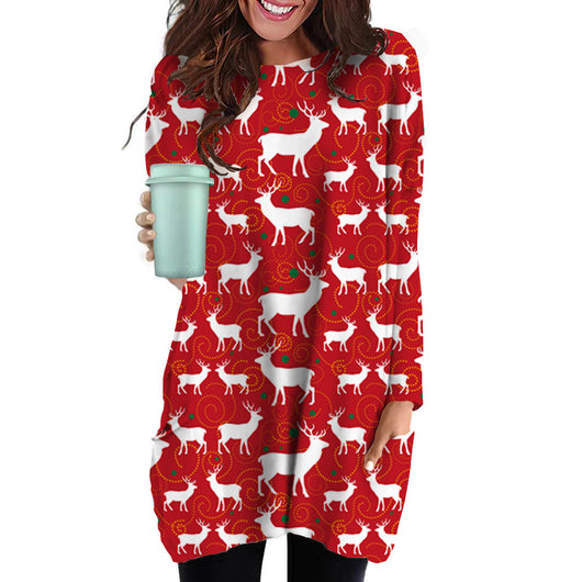 Falda Suéter Largo Mujer con Bolsillos - Diseño Versátil y Cómodo - Image 6