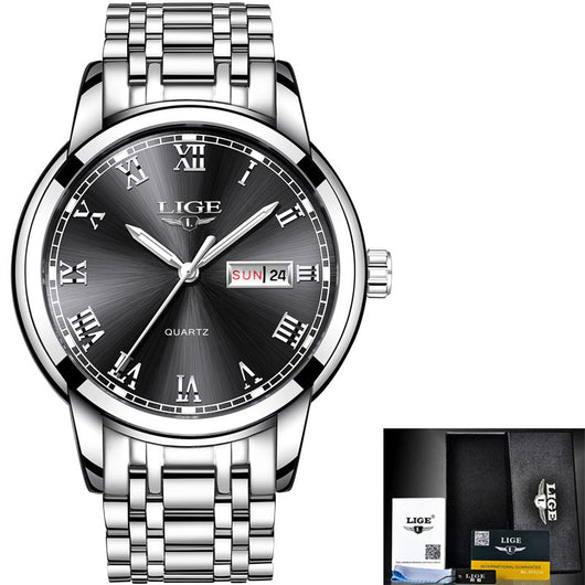 Reloj de Cuarzo con Tres Esferas y Banda de Acero - Image 18