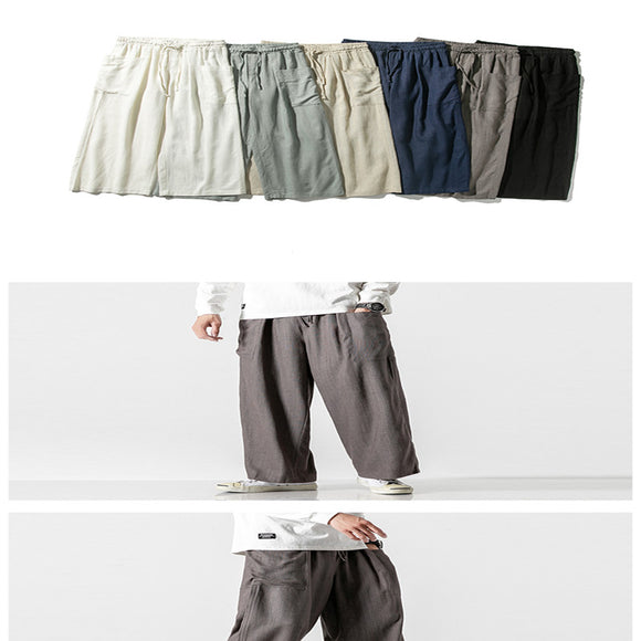 Pantalones Anchos Retro Estilo Chino Vintage Boyfriend
