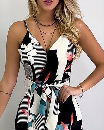 Jumpsuit Ancho con Tirantes Estampados - Image 2