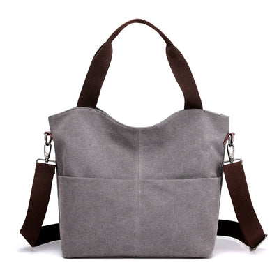 Bolso Tote Grande de Lona - Capacidad Máxima para tu Día - Image 9