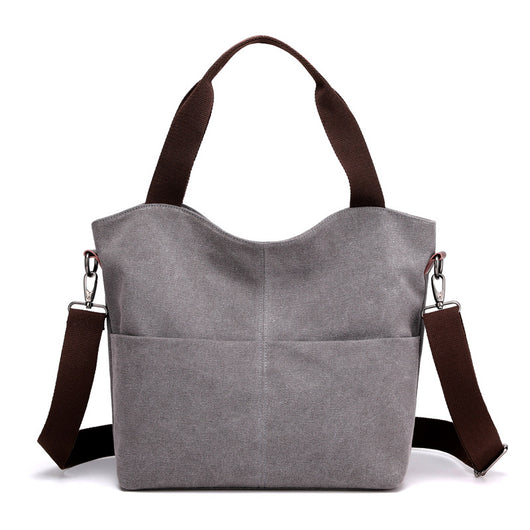 Bolso Tote Grande de Lona - Capacidad Máxima para tu Día - Image 9