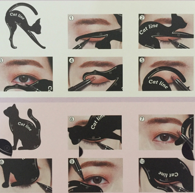 Plantilla de Delineador Felino y Sombra de Ojos - Herramienta de Maquillaje Cat Eye - Image 10