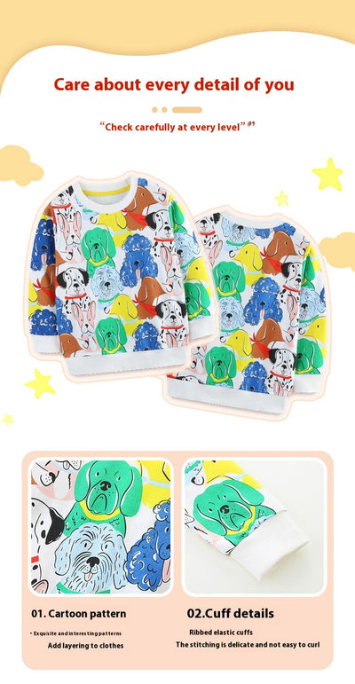 Sudadera Infantil con Estampado Cartoon Estilo Europeo y Americano - Image 8
