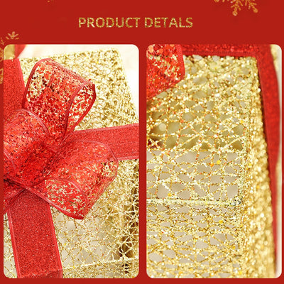 Juego de 3 Cajas de Regalo Hierro Forjado Navideño - Image 2