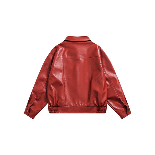Chaqueta de Cuero Cropped para Hombre y Mujer - Estilo Urbano Moderno - Image 4