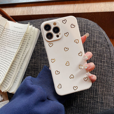 Funda Móvil Corazón Dorado Pantalla Completa - Image 2