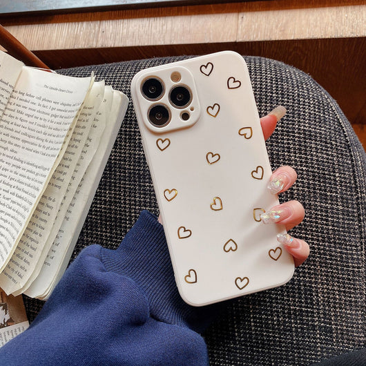 Funda Móvil Corazón Dorado Pantalla Completa - Image 2