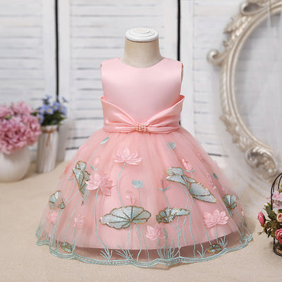 Vestido Princesa Infantil con Tul Brillante - Image 2