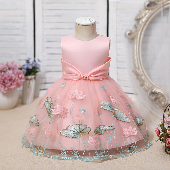 Vestido Princesa Infantil con Tul Brillante