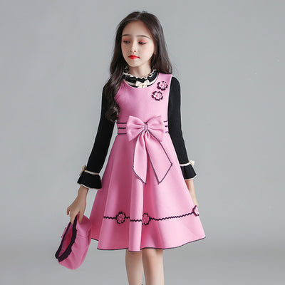 Conjunto Infantil de Chaleco y Falda de Lana - Image 5