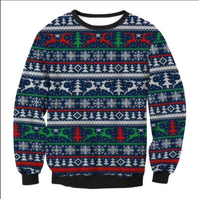 Suéter Navideño Divertido Santa Elfo Vacaciones para Hombre y Mujer - Image 24