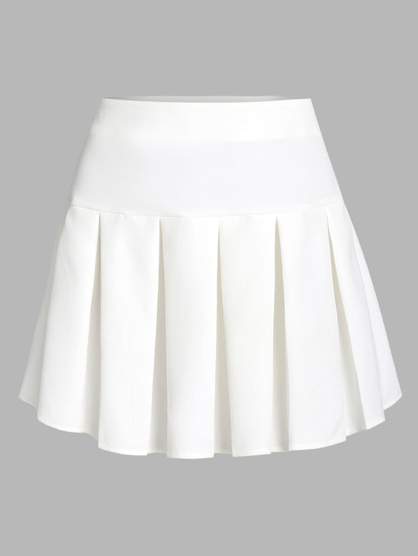 Falda Plisada Primavera Verano para Mujer