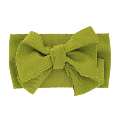 Diadema con Moño para Recién Nacido - Colores Sólidos - Image 21