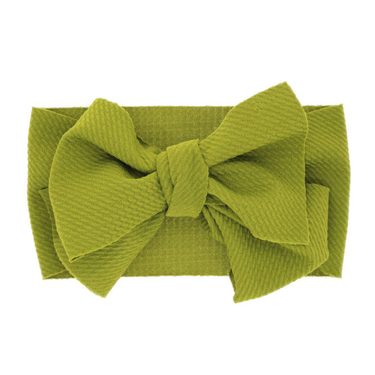 Diadema con Moño para Recién Nacido - Colores Sólidos - Image 21