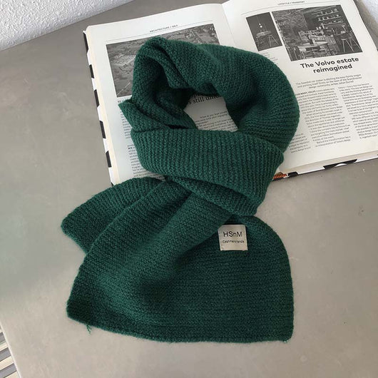 Bufanda Tejida Suave en Colores Lisos - Abrigo Versátil para Mujer - Image 11