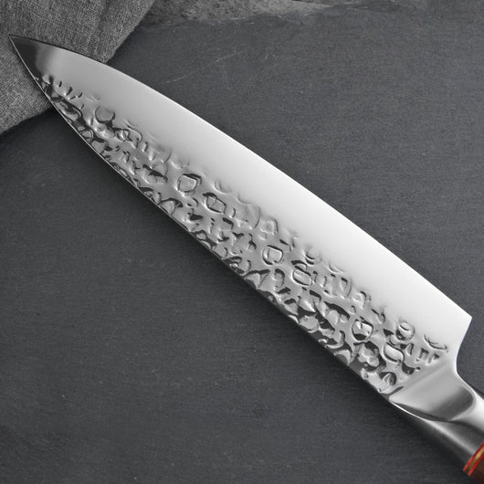 Cuchillo de Chef Damasco 8 Pulgadas - Acero Inoxidable 7Cr17 con Mango de Madera - Image 7