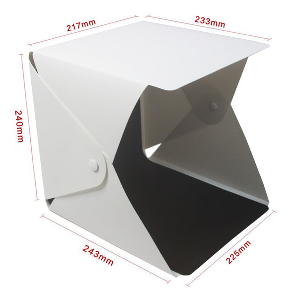 Caja de Luz LED Plegable 20cm para Fotografía Profesional