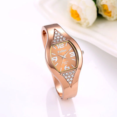 Reloj de Pulsera Dorado Rosa para Mujer