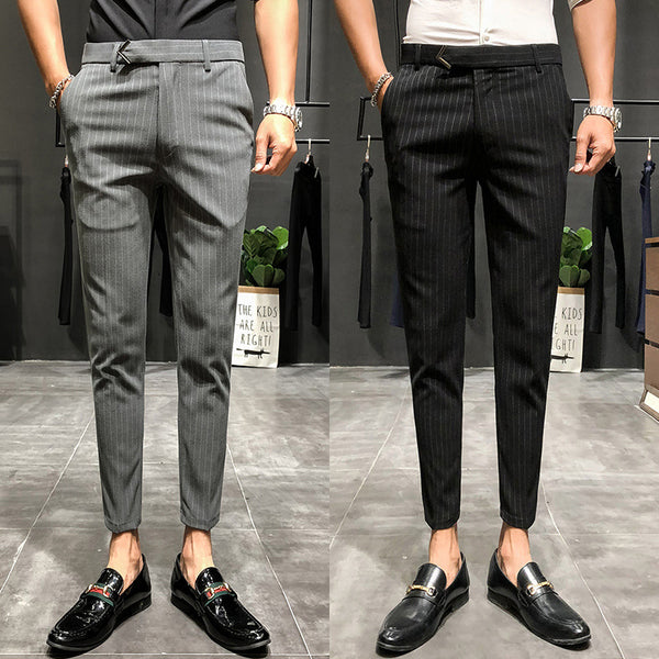 Pantalones Cropped a Rayas - Elegancia Profesional y Moderna - Image 38