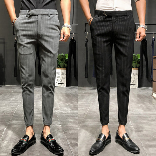 Pantalones Cropped a Rayas - Elegancia Profesional y Moderna - Image 38