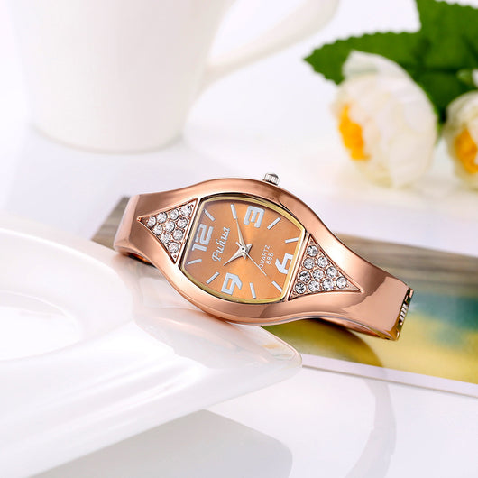 Reloj de Pulsera Dorado Rosa para Mujer - Image 3