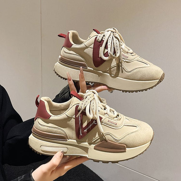 Retro Platform Sneakers - Urban Trend Style