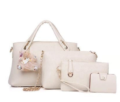 Juego de 4 Bolsas de Moda Coreana con Diseño en Relieve para Mujer - Image 10