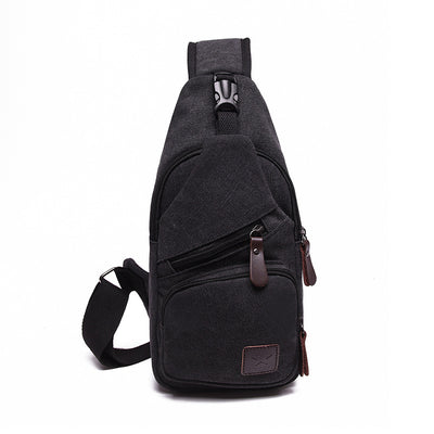 Bolsa de Pecho Canvas Estilo Coreano - Mochila Deportiva Multifuncional Hombre - Image 6